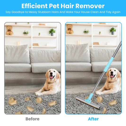 Extendable Pet Hair Remover Rake (Multi-Surface)