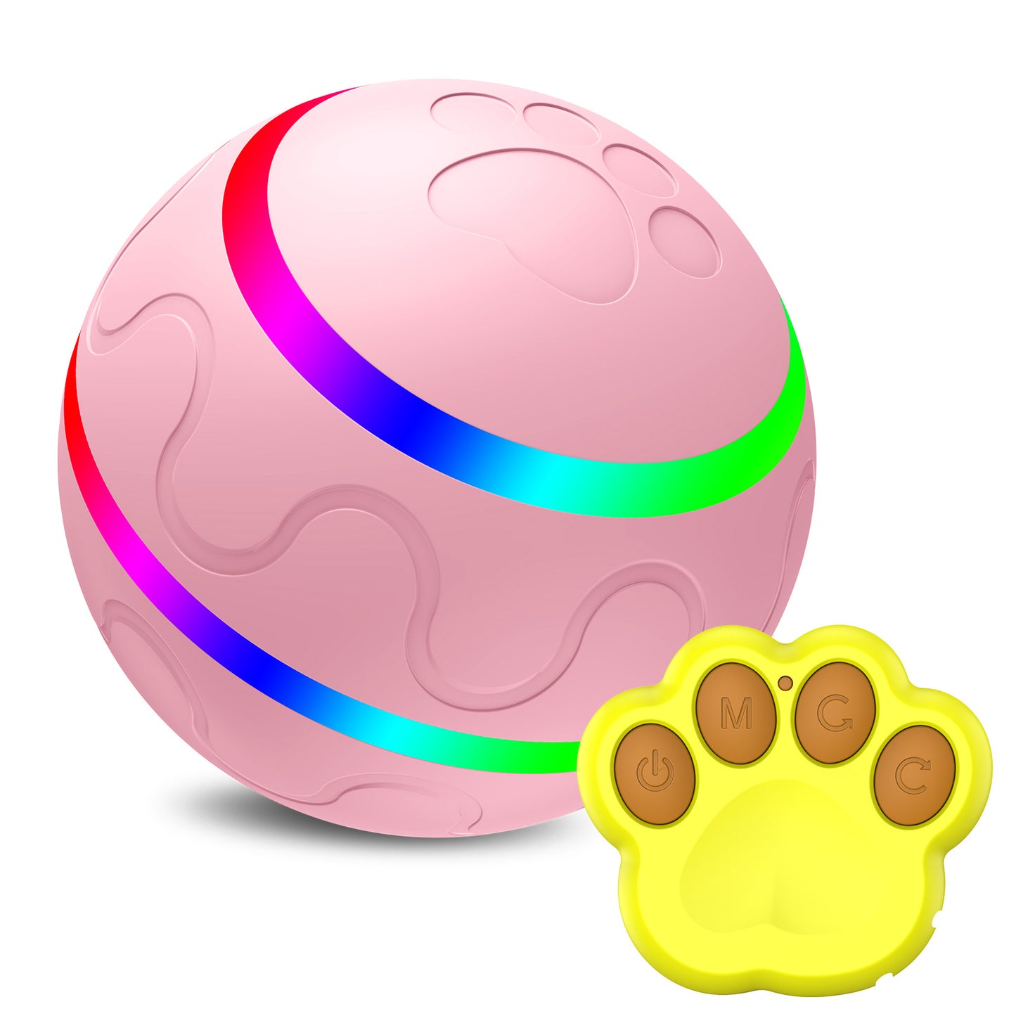 Smart Auto-Rotating Cat Ball – USB Rechargeable Toy
