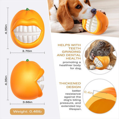 PROKEl Tough Squeaky Dog Ball – Indestructible Chew Toy for Aggressive Chewers