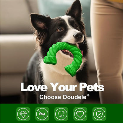 Natural Rubber Horseshoe Dog Chew Toy – For Aggressive Chewers