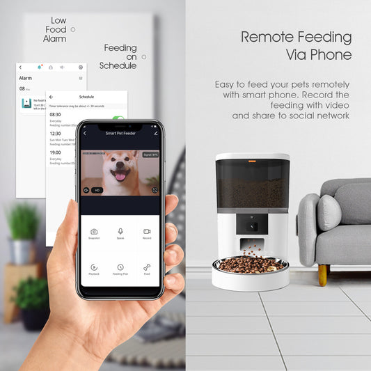 Intelligent Pet Feeder with Built-in Camera & Smart Control
