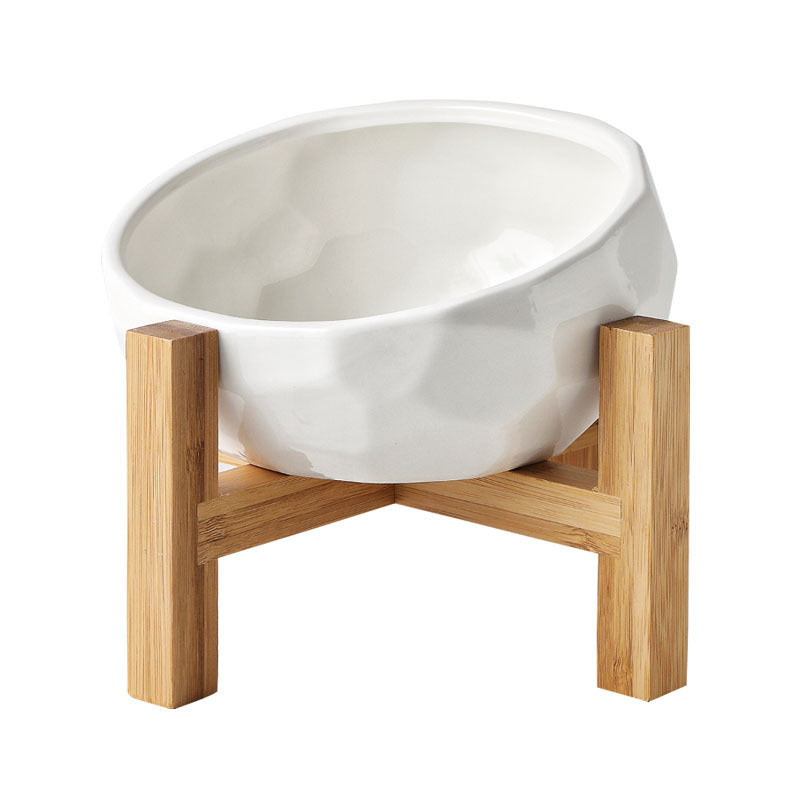 Oblique Pet Feeding Bowl – Premium Cat & Dog Dish