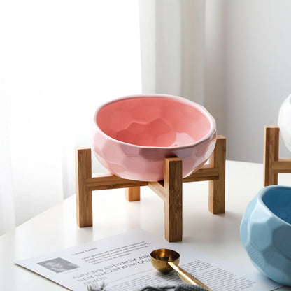 Oblique Pet Feeding Bowl – Premium Cat & Dog Dish