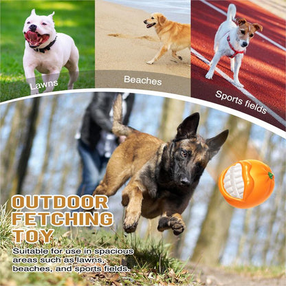 PROKEl Tough Squeaky Dog Ball – Indestructible Chew Toy for Aggressive Chewers
