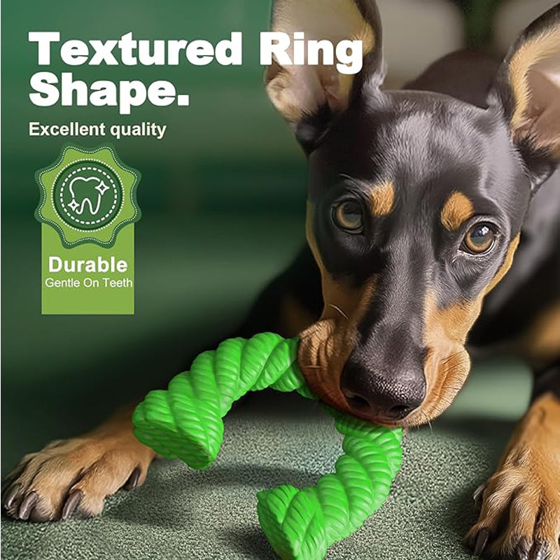 Natural Rubber Horseshoe Dog Chew Toy – For Aggressive Chewers