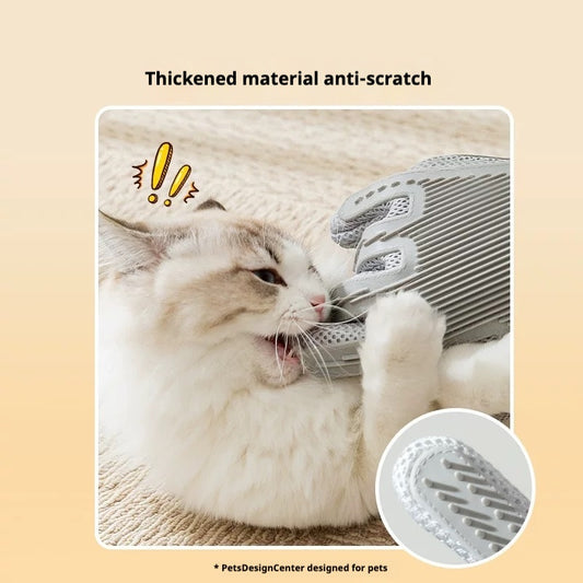 2-in-1 Pet Grooming Glove Brush
