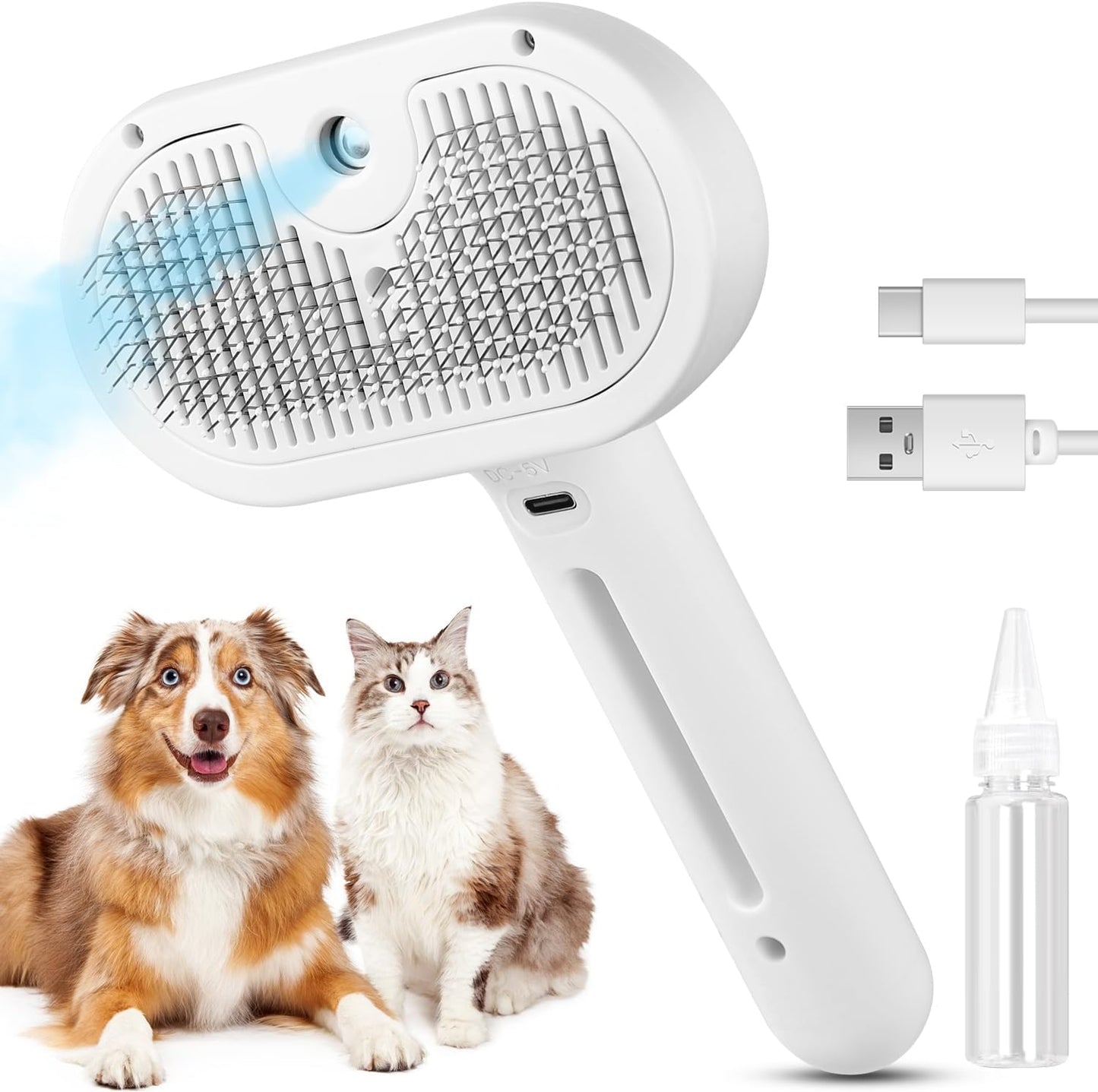 Self-Cleaning Steam Pet Brush (3-in-1)