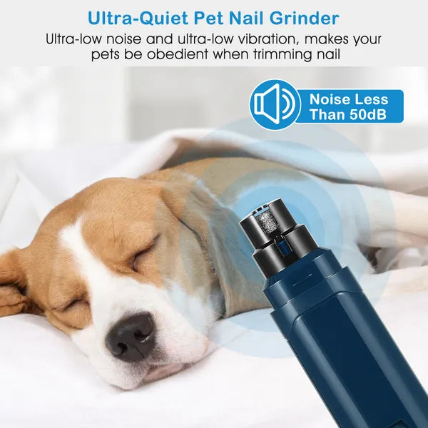 Quiet USB Rechargeable Dog Nail Grinder (2-Speed)