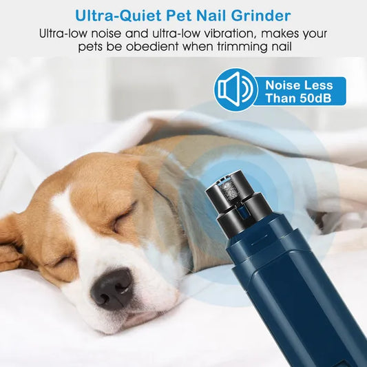 Quiet USB Rechargeable Dog Nail Grinder (2-Speed)