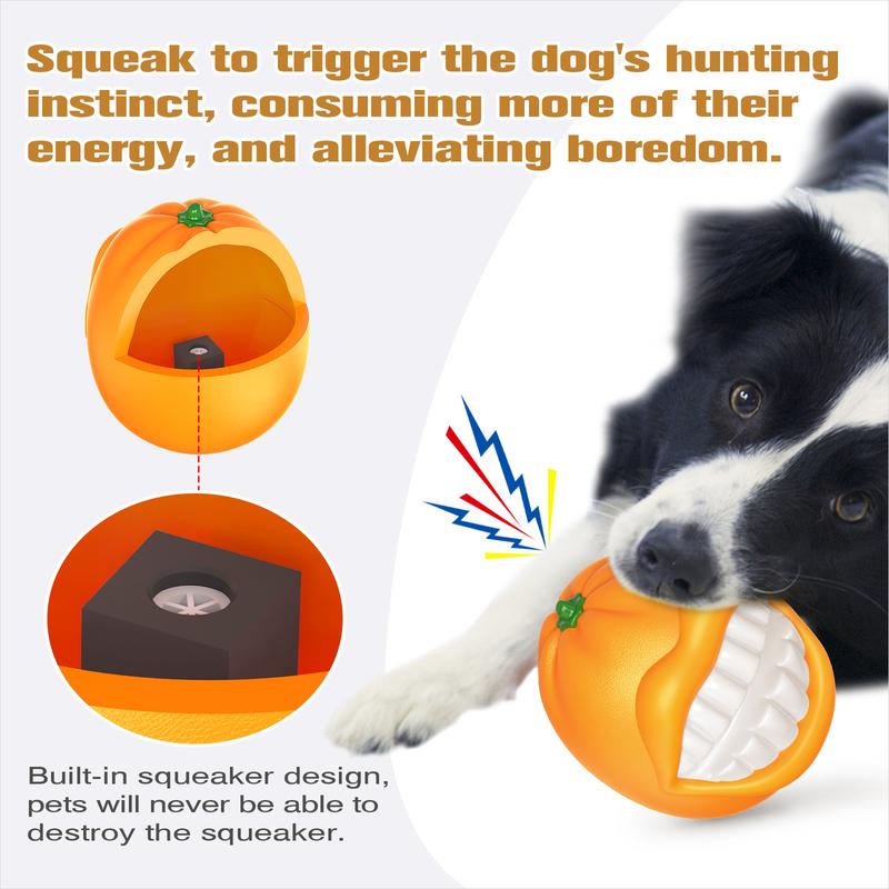 PROKEl Tough Squeaky Dog Ball – Indestructible Chew Toy for Aggressive Chewers