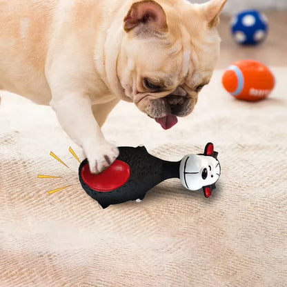 4PCS Squeaky Latex Dog Chew Toys – Cute Dental & Teething Set