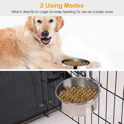 Premium Clamp-On Dog Bowl (M Size)