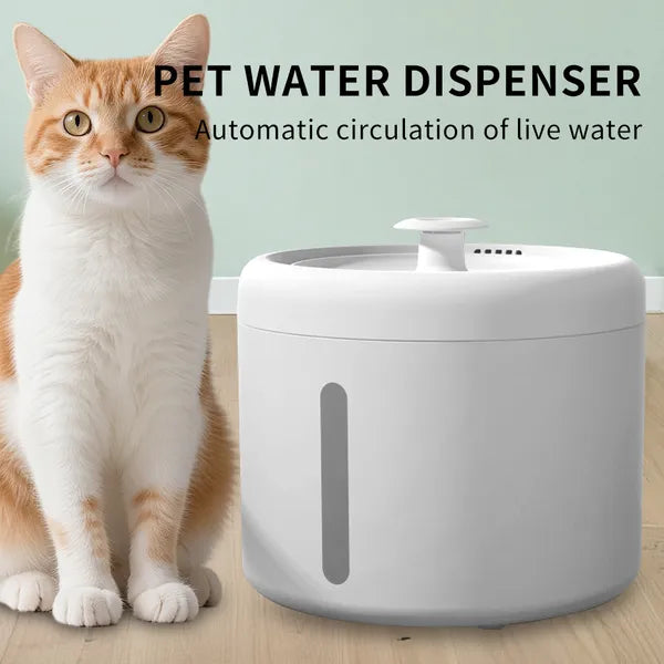 2.5L USB Smart Pet Water Fountain – Ultra-Quiet & Easy Clean