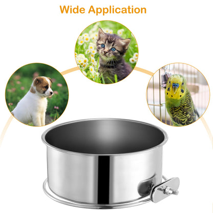 Premium Clamp-On Dog Bowl (M Size)