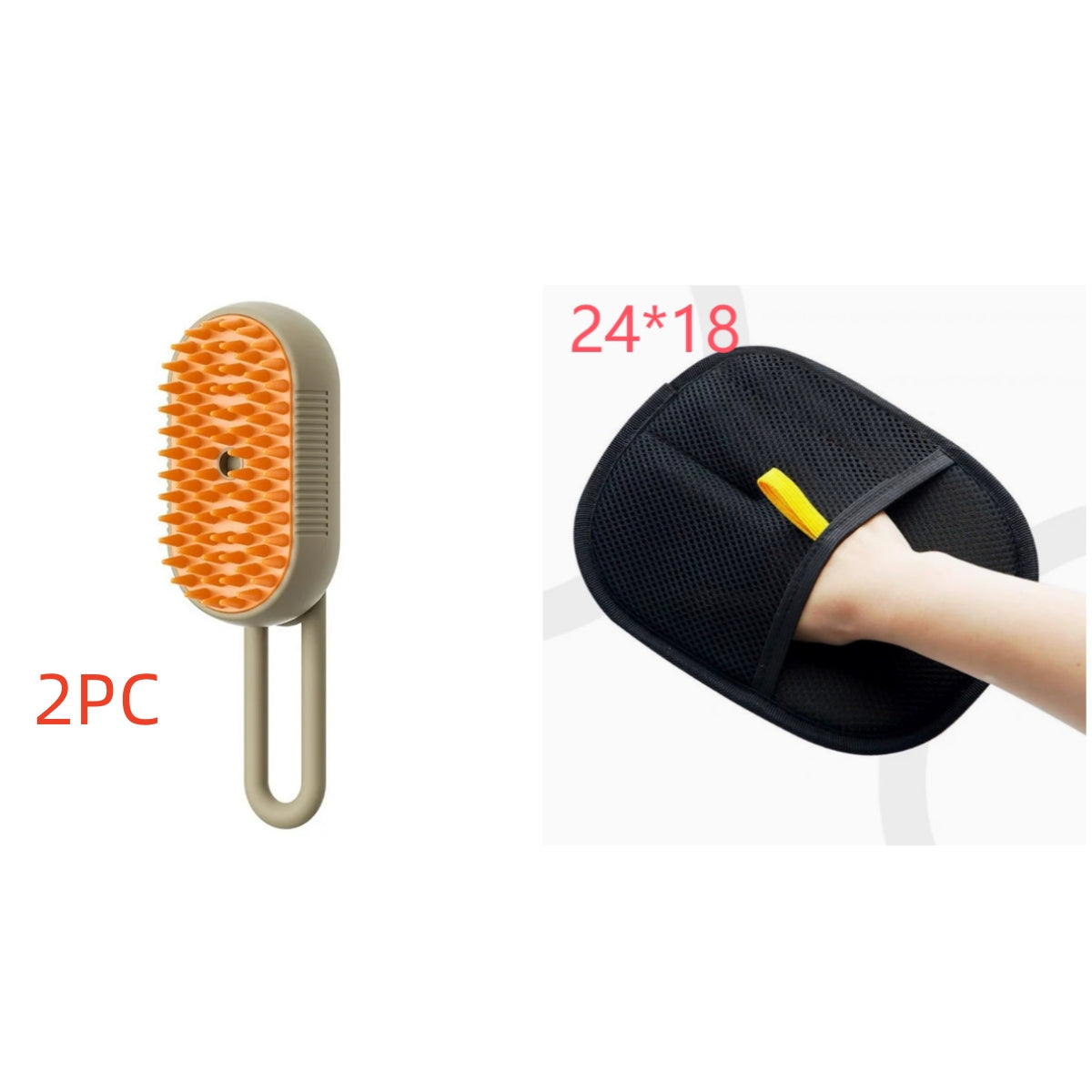 3-in-1 Steam Grooming Brush for Cats & Dogs