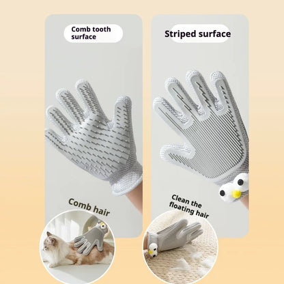 2-in-1 Pet Grooming Glove Brush