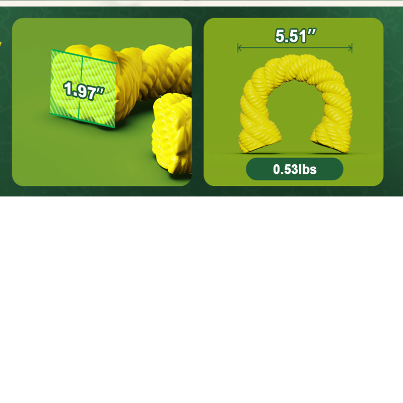 Natural Rubber Horseshoe Dog Chew Toy – For Aggressive Chewers
