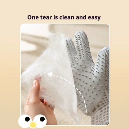 2-in-1 Pet Grooming Glove Brush
