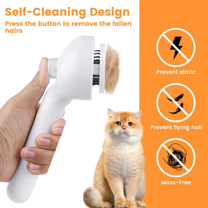 Self-Cleaning Steam Pet Brush (3-in-1)