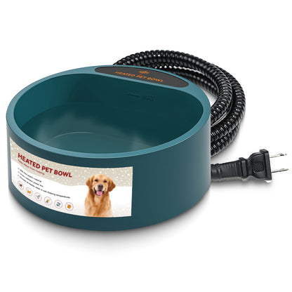 Premium Heated Pet Water Bowl – 74oz Waterproof Smart Feeder