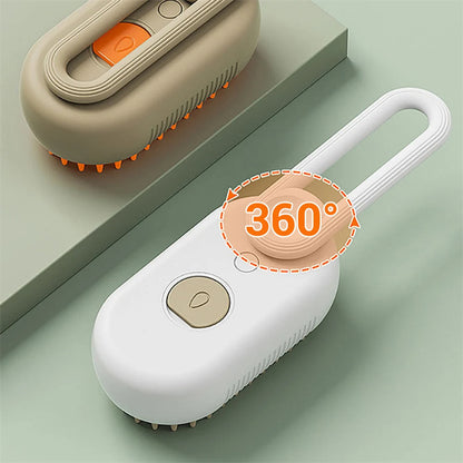 3-in-1 Steam Grooming Brush for Cats & Dogs