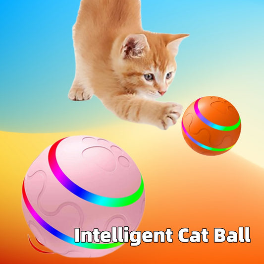 Smart Auto-Rotating Cat Ball – USB Rechargeable Toy