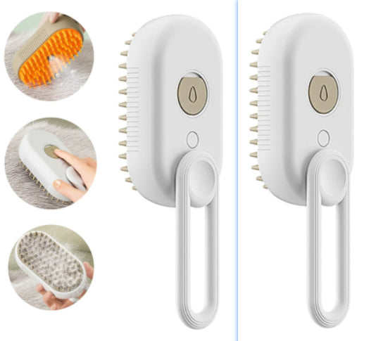 3-in-1 Steam Grooming Brush for Cats & Dogs