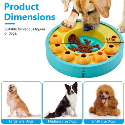 Interactive Puzzle Feeder Bowl for Dogs & Cats